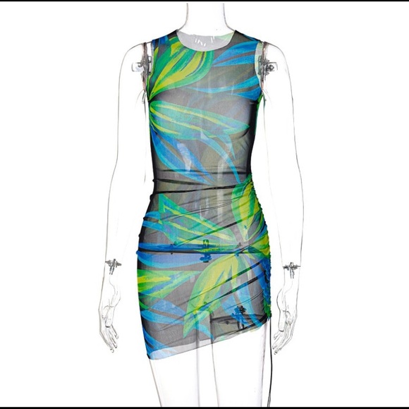 Mesh Bodycon Dress - Picture 2 of 3